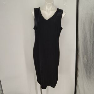 Harve Benard by Benard Holtz and sz large sleeveless black sheath dress